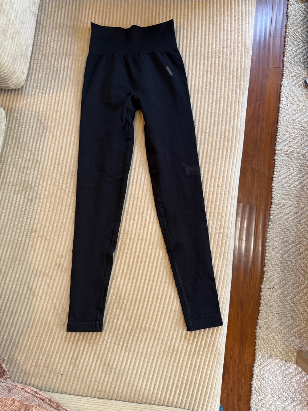 Gymshark Girls' Black High-Waist Athletic Leggings